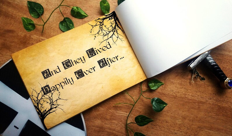 Snow White Wedding Woodland Guestbook Personalised Personalized Perfect for Woodland and Fairytale Weddings Scrapbook Album Custom Wedding