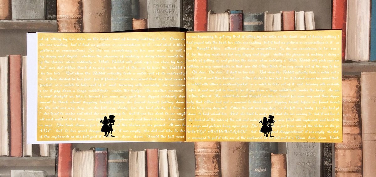 Alice and Mad Hatter Wonderland Story Book Wedding Guestbook Personalised Personalized Scrapbook, Photo Album, Engagement,Birthday