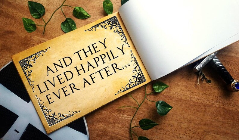 Fairytale Castle Wedding Guestbook Personalised Personalized Perfect for Woodland and Fairytale Weddings Scrapbook Album Custom Wedding