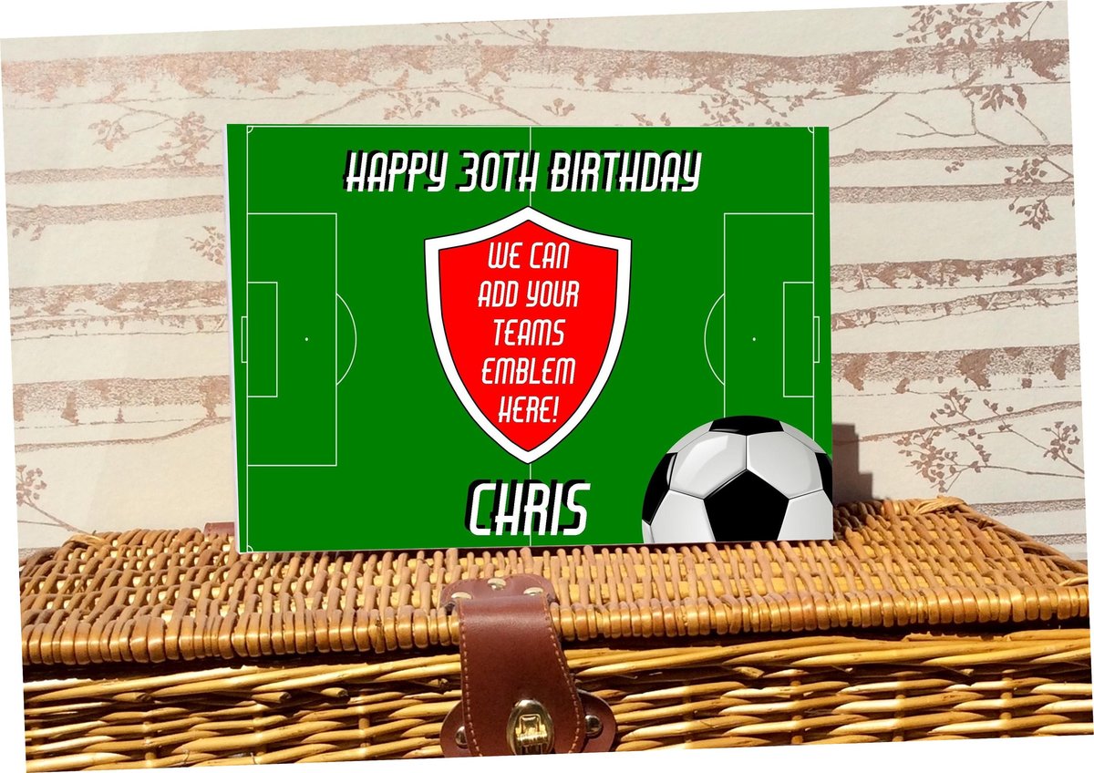 Football Soccer Birthday Book Custom Personalised Personalized Guestbook Birthday Party Decor Decorations Themed Parties Custom Presents