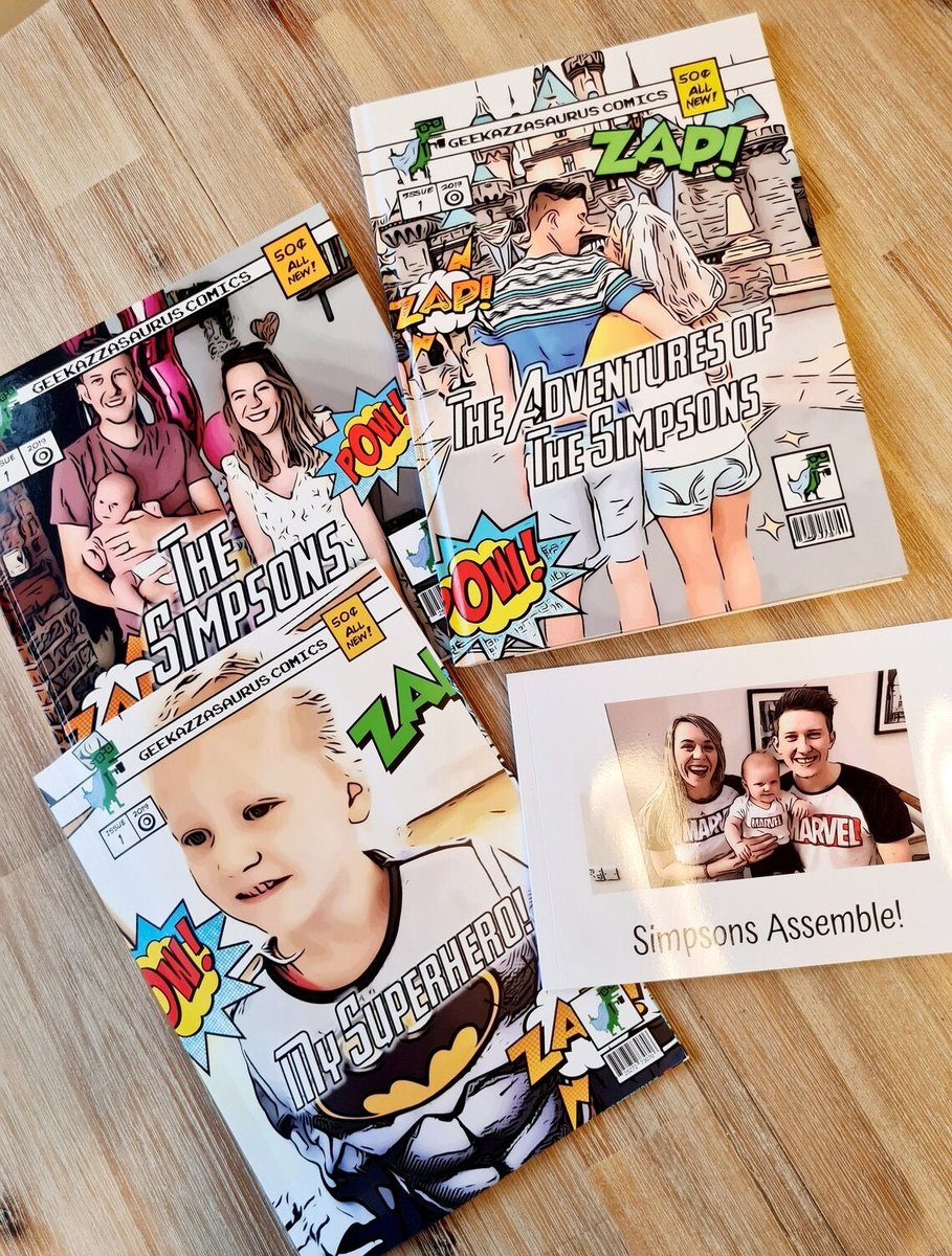 32 Page Comic Book Softcover Paperback Memory Book Superhero Custom Personalised Personalized Comic Anniversary Wedding Present Christmas
