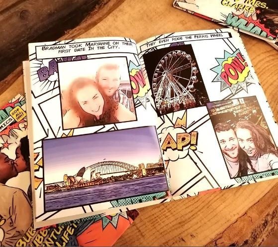 28 Page Hardback Comic Book Superhero Custom Personalised Personalized Comic Anniversary Wedding Present Christmas Comic Con Fan Christmas
