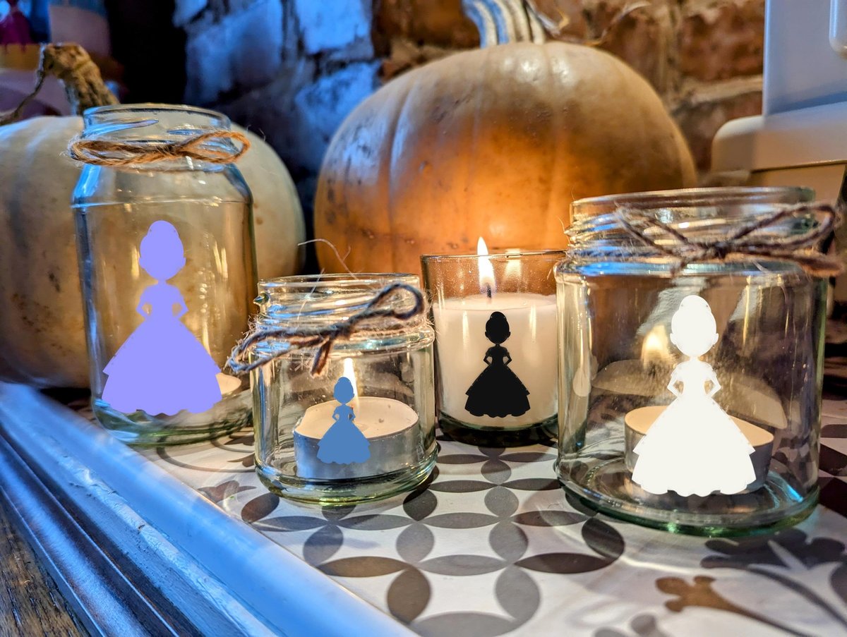 Cinderella Princess Candle Small Medium Large Wax Fill Wedding Favours Favor Fairytale Present Lanterns Custom Personalised Personalized