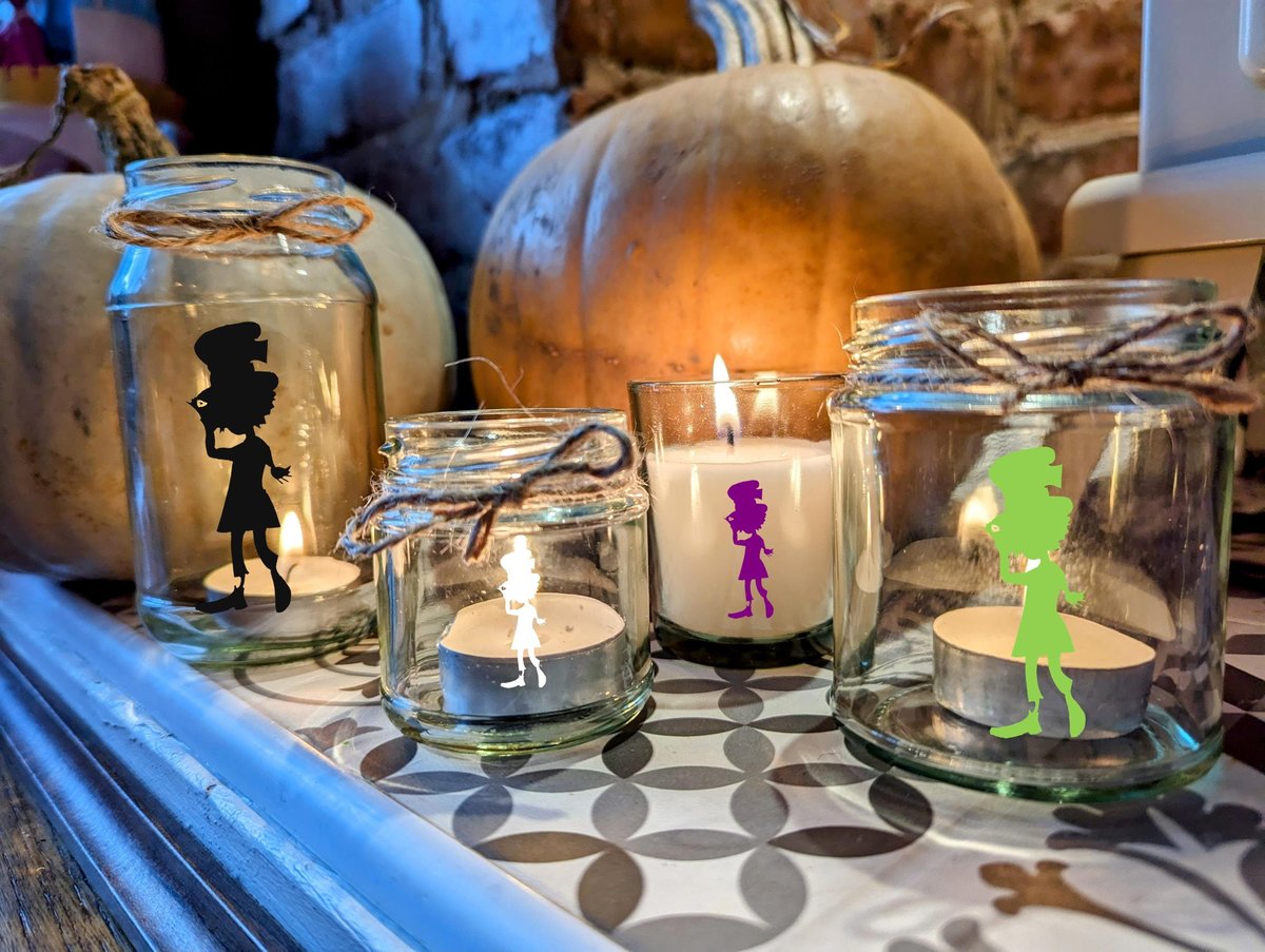 Mad Hatter Candle Small Medium Large Wax Fill Wedding Favours Favor Fairytale Gift Present Lanterns Custom Personalised Personalized