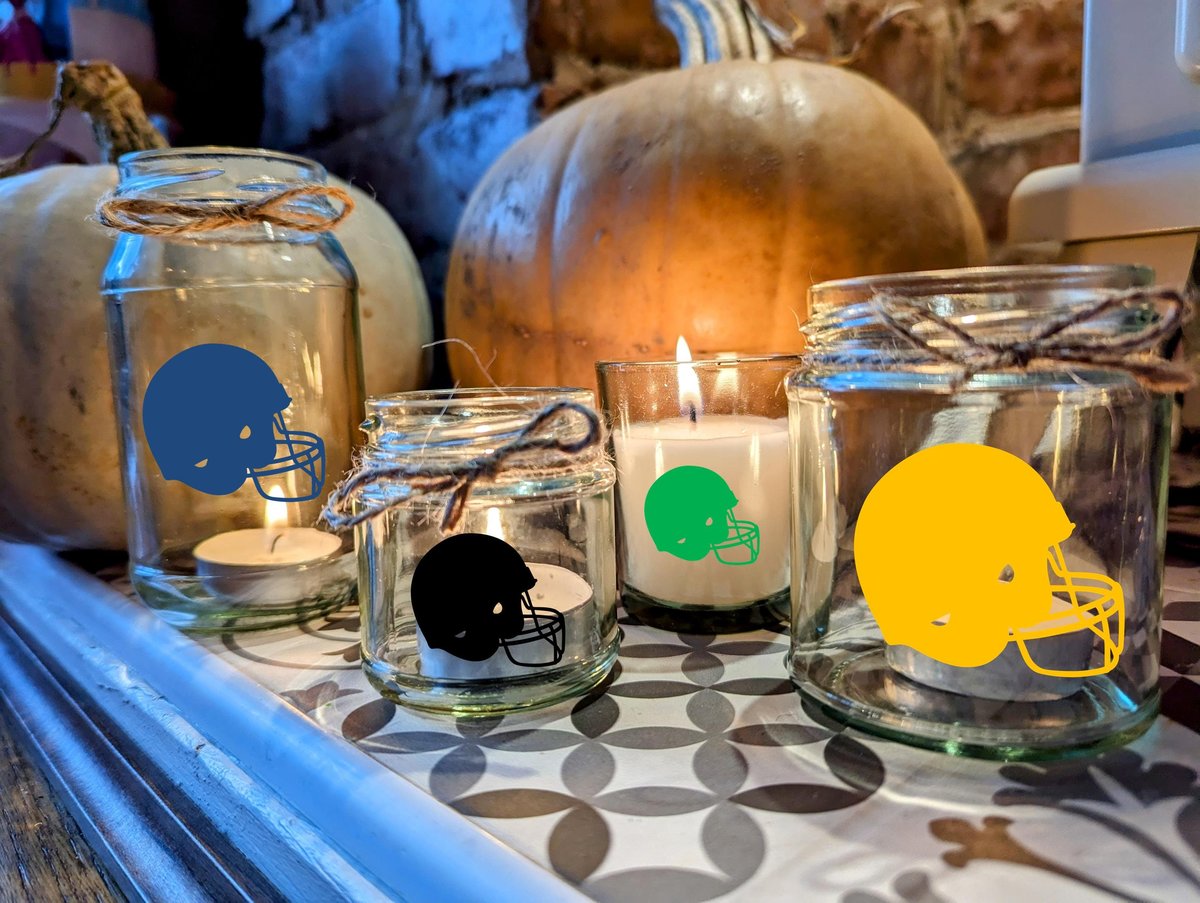 American Football Helmet Candle Small Medium Large Wax Fill Wedding Favours Favor Gift Present Lanterns Custom Personalised Personalized