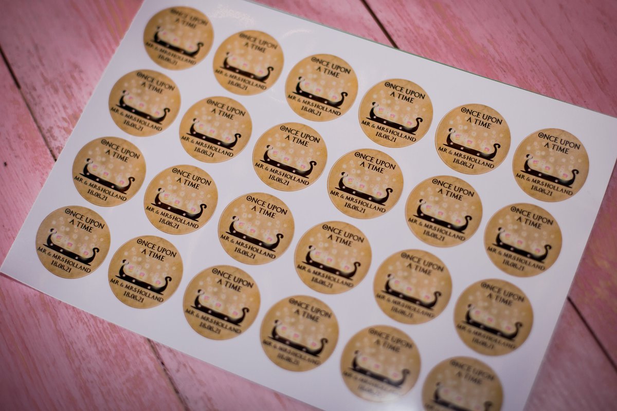 Rapunzel 100 x Stickers Self adhesive Personalised Personalized Custom Labels Stickers Jars, Candles, Craft, Wedding, Logo, Gloss
