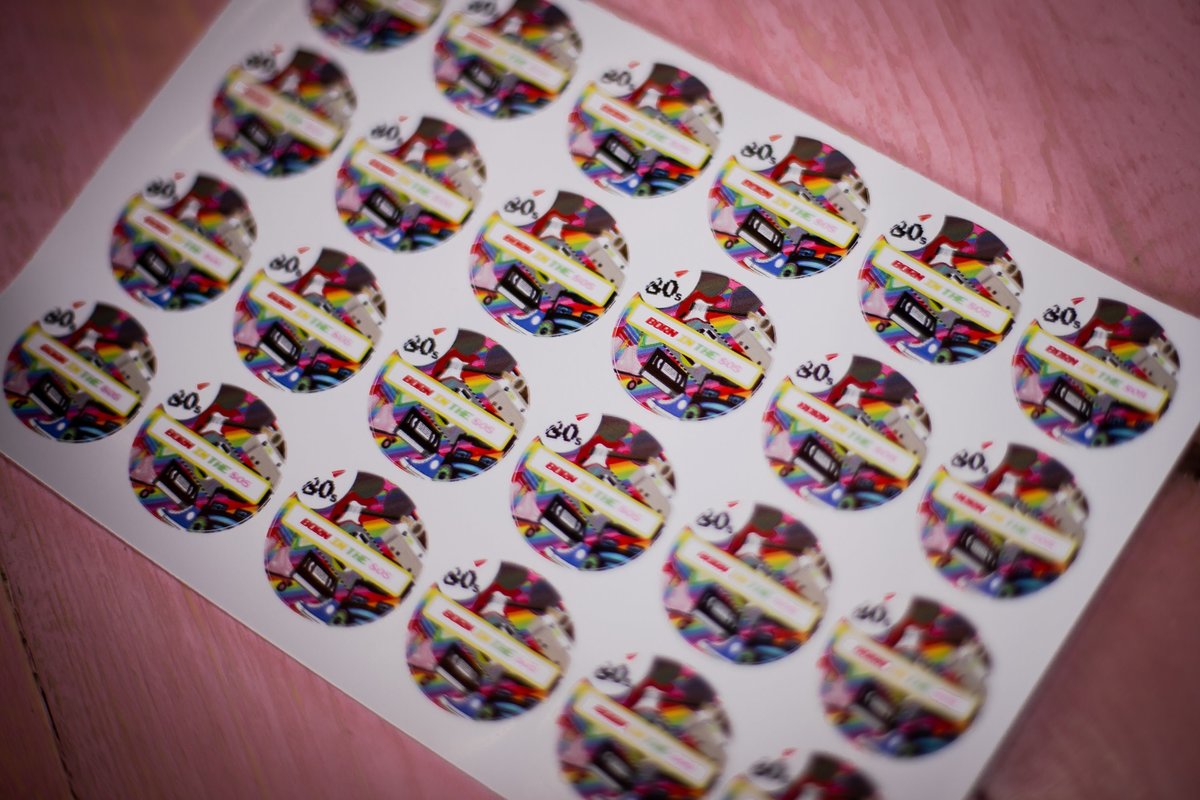 Born in the 80's 100 x Stickers Self adhesive Personalised Personalized Custom Labels Stickers Jars, Candles, Craft, Wedding, Logo