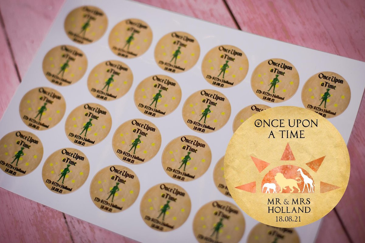 African Sunset 100 x Stickers Self adhesive Personalised Personalized Custom Labels Stickers Jars, Candles, Craft, Wedding, Logo, Gloss