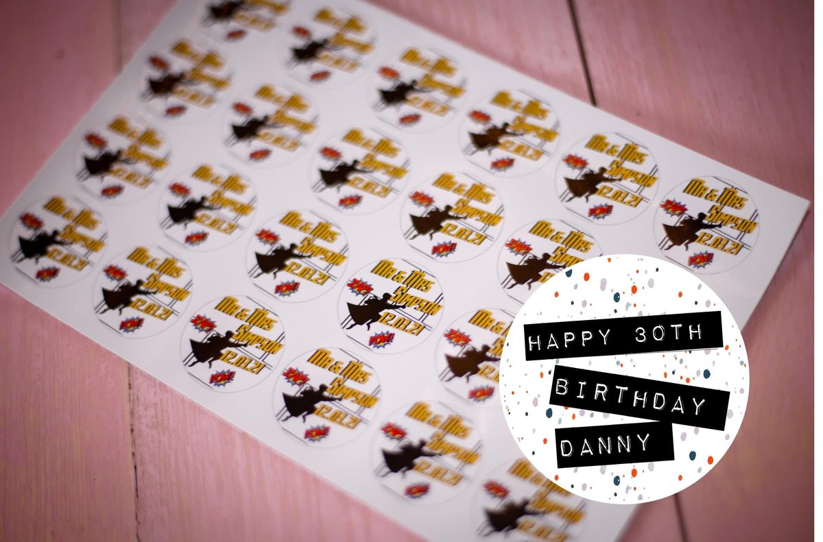 Pebble Look Birthday Stickers 100 x Stickers Self adhesive Personalised Personalized Custom Labels Stickers Jars, 18th 21st 30th 40th 50th