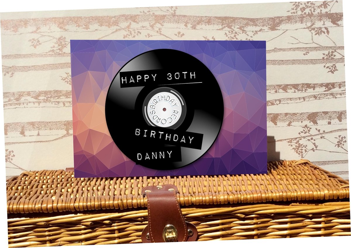 Record Vinyl Music Birthday Book Custom Personalised Personalized Guestbook Birthday Party Decor Decorations Themed Parties Custom Presents