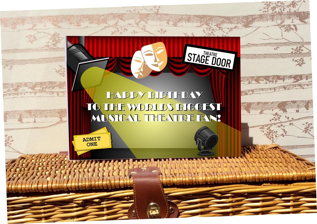 Musical Theatre Play Stage Actor Actress Perfromer Singer Dancer Actor Birthday Book Custom Personalised Personalized Guestbook Gift