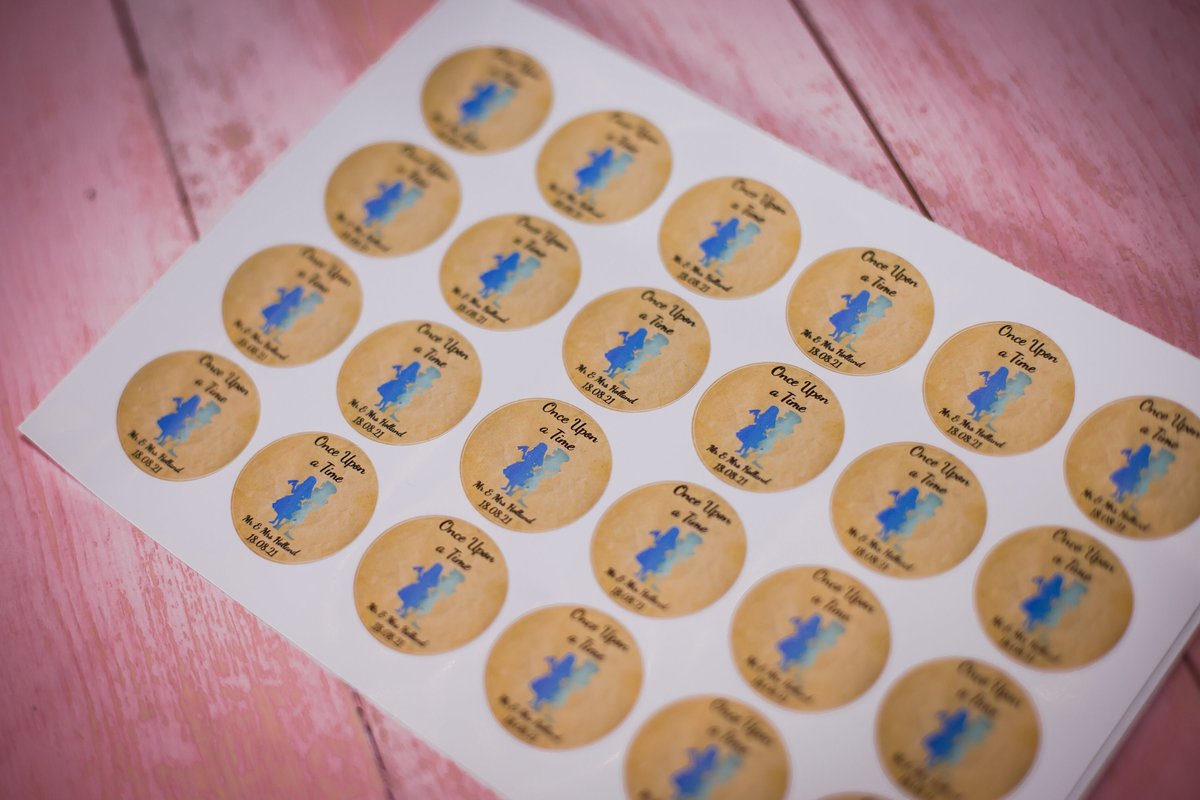 Alice in Wonderland 100 x Stickers Self adhesive Personalised Personalized Custom Labels Stickers Jars, Candles, Craft, Wedding, Logo