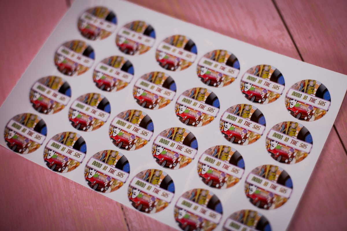 Born in the 50's 100 x Stickers Self adhesive Personalised Personalized Custom Labels Stickers Jars, Candles, Craft, Wedding, Logo