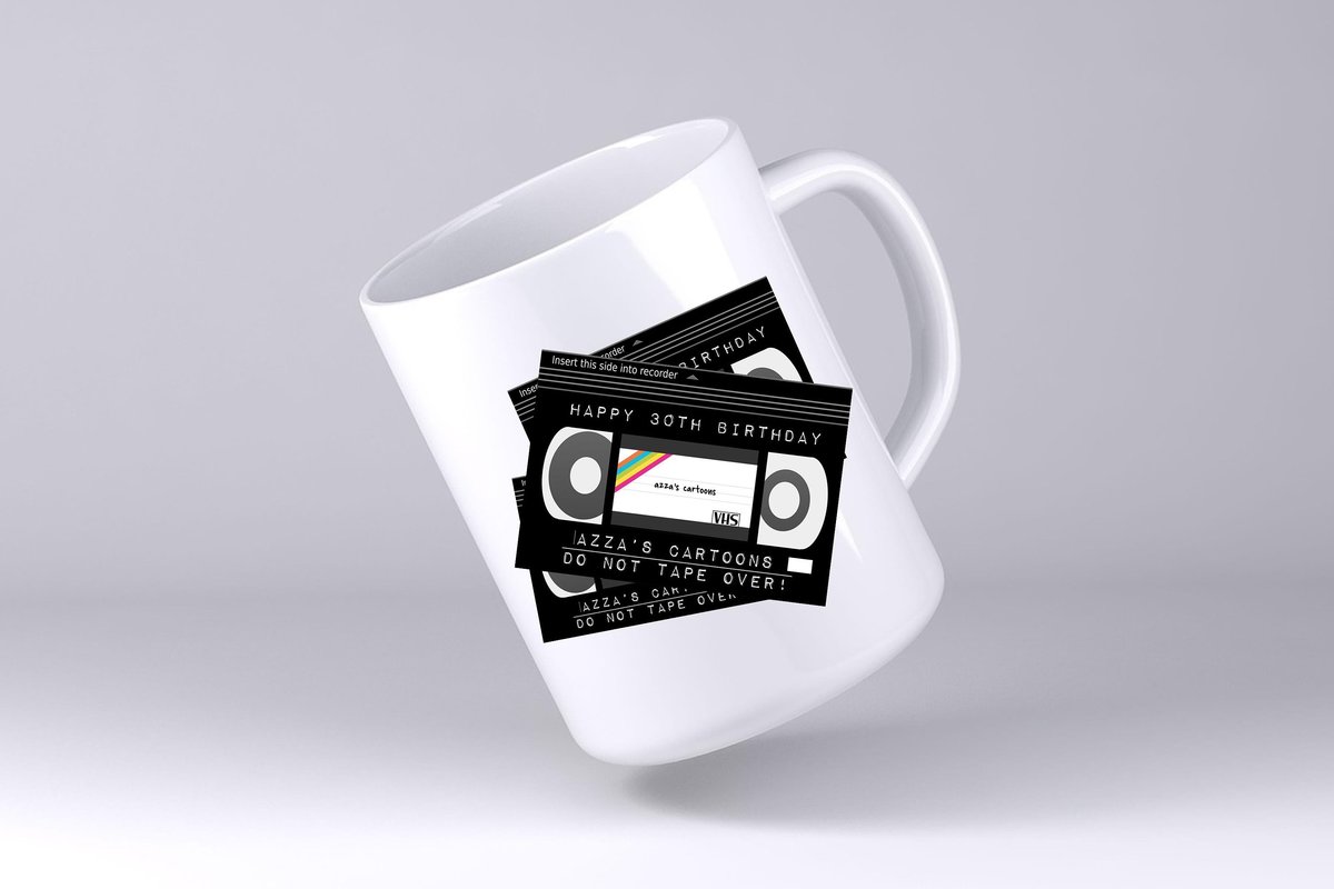 Video VHS Mug Film Lovers Movie Personalised Personalized Kitchen Gift Mug Cup Coffee Tea Teacher Gift Secret Santa Retro Movie Fan Toy