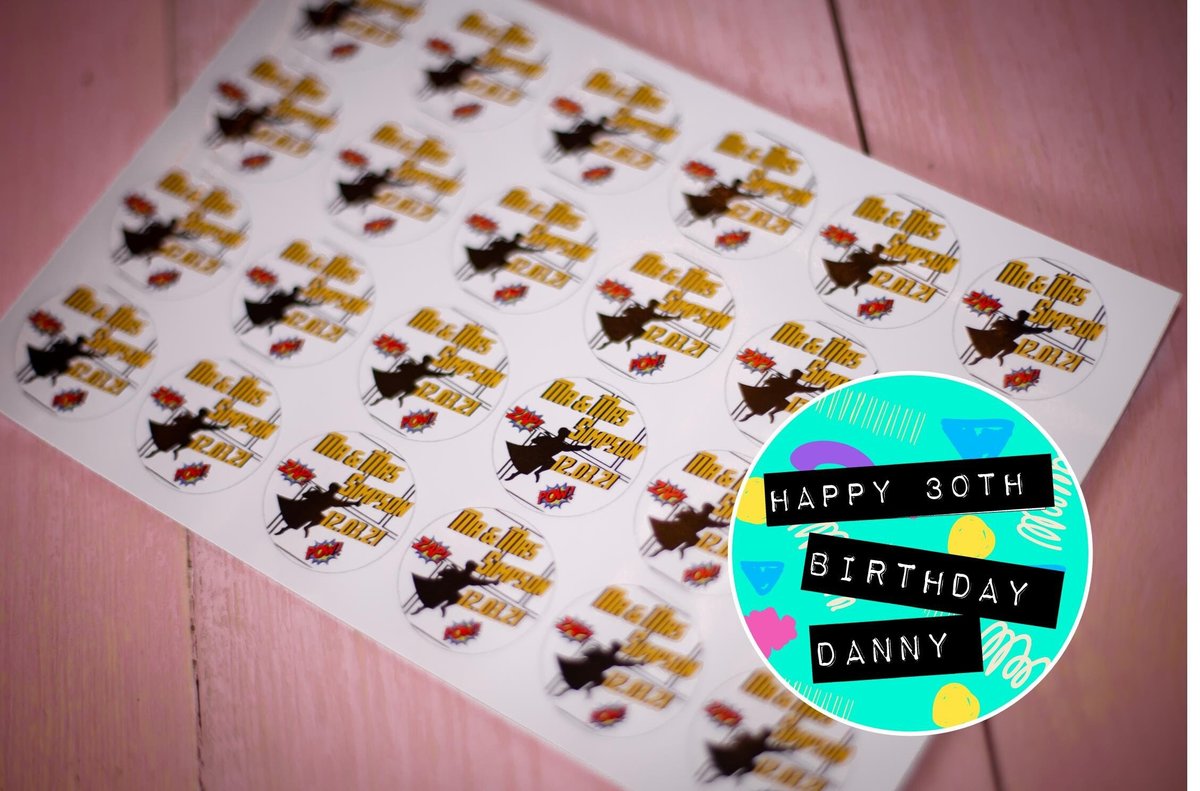 80s Birthday Stickers 100 x Stickers Self adhesive Personalised Personalized Custom Labels Stickers Jars, Candles, 18th 21st 30th 40th 50th