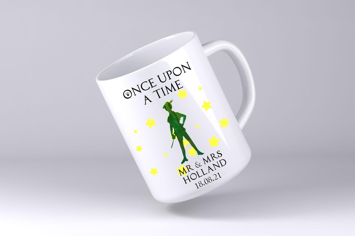 Peter Pan Mug Never Grow Up Custom Personalised Personalized With Name Fathers Day Dad's Kitchen Gift Mug Cup Coffee Tea Neverland Mug