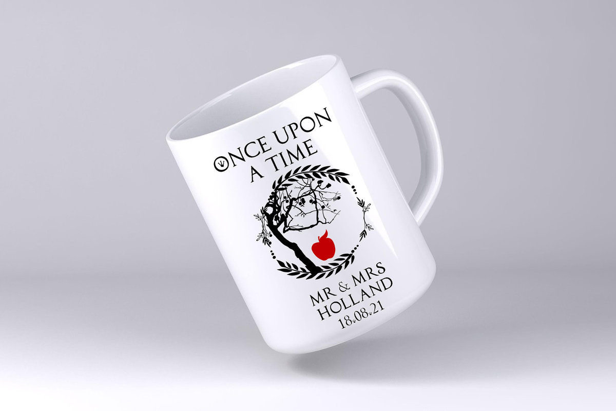 Snow White Tree Apple Wedding Mug Custom Personalised Personalized With Name Mother's Day Mum's Kitchen Gift Mug Cup Coffee Tea Teacher Gift