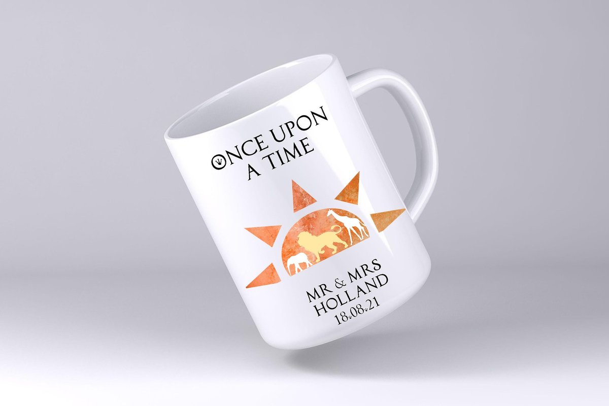 African Sunset Wedding Mug Custom Personalised Personalized Name Mother's Day Mum's Kitchen Gift Mug Cup Coffee Tea Teacher Gift