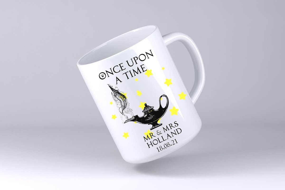 Aladdin Arabian Night Wedding Mug Custom Personalised Personalized With Name Mother's Day Mum's Kitchen Gift Mug Cup Coffee Tea Silhouette