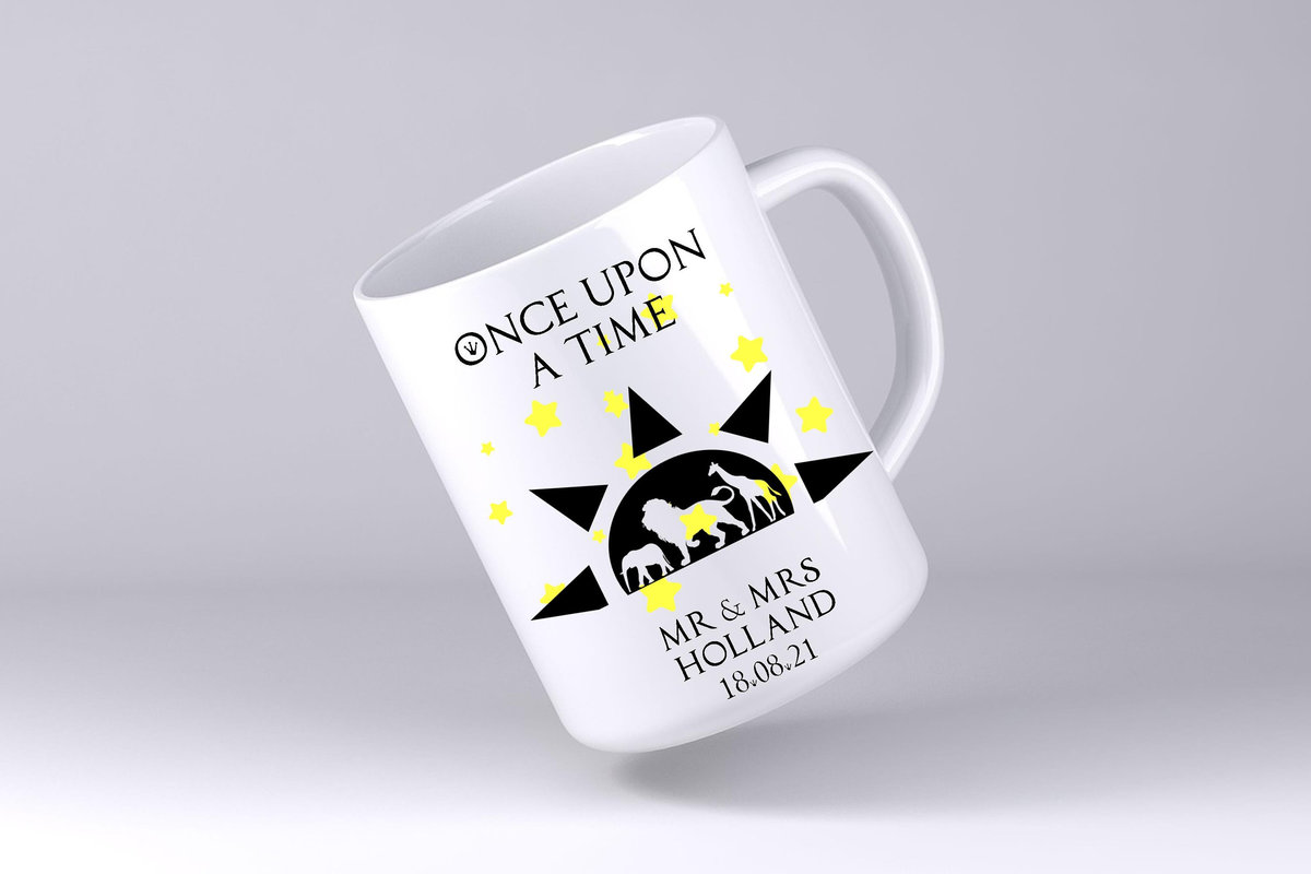 African Sunset Wedding Mug Custom Personalised Personalized Name Mother's Day Mum's Kitchen Gift Mug Cup Coffee Tea Silhouette