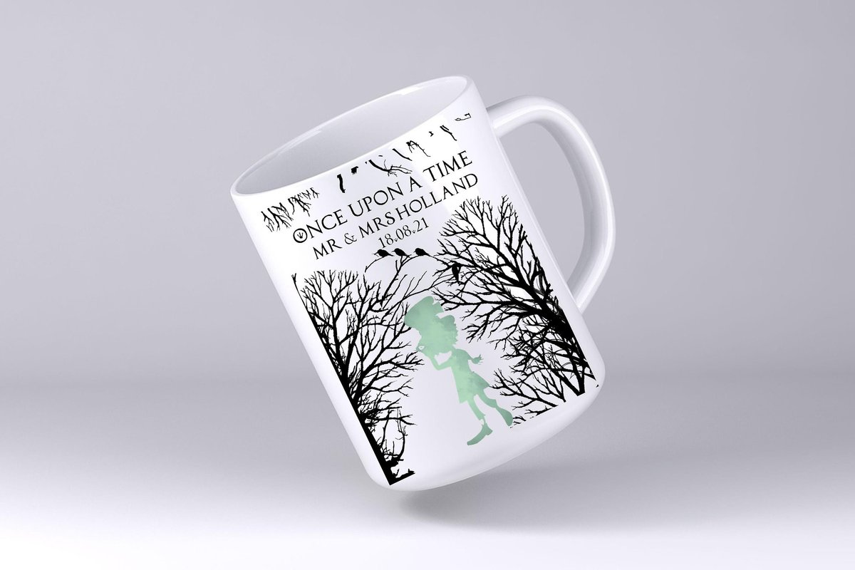 Mad Hatter Mug Custom Personalised Personalized Woodland Mother's Day Mum's Kitchen Gift Mug Cup Coffee Tea Teacher Silhouette