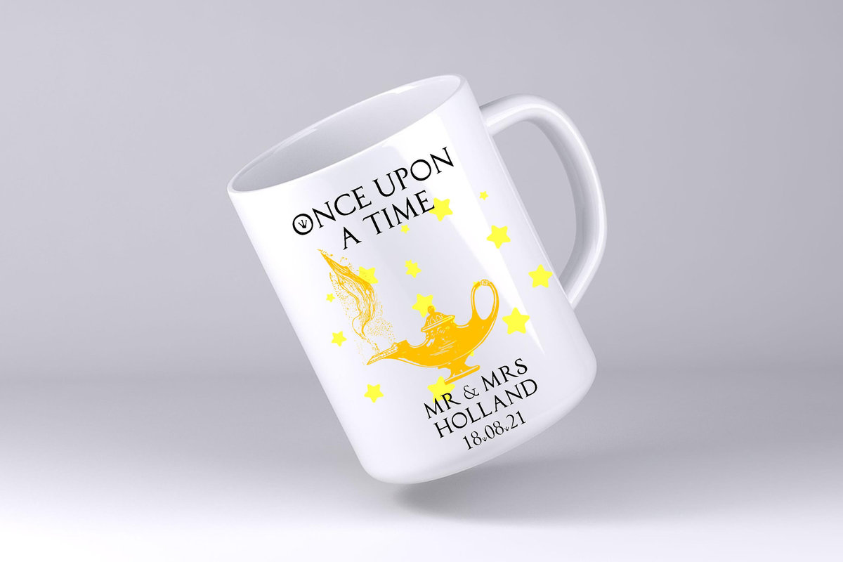 Aladdin Arabian Night Wedding Mug Custom Personalised Personalized With Name Mother's Day Mum's Kitchen Gift Mug Cup Coffee Tea Teacher Gift