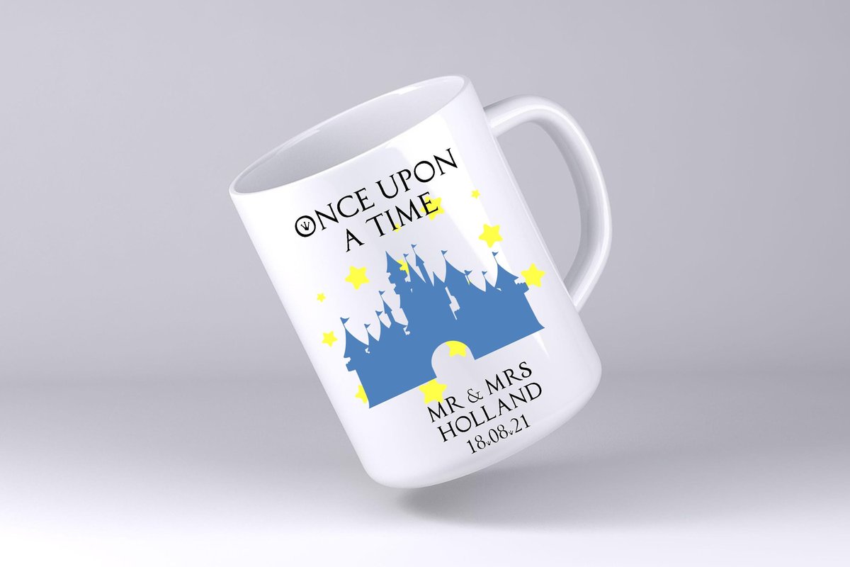 Fairytale Castle Wedding Mug Custom Personalised Personalized Name Mother's Day Mum's Kitchen Gift Mug Cup Coffee Tea Teacher Gift