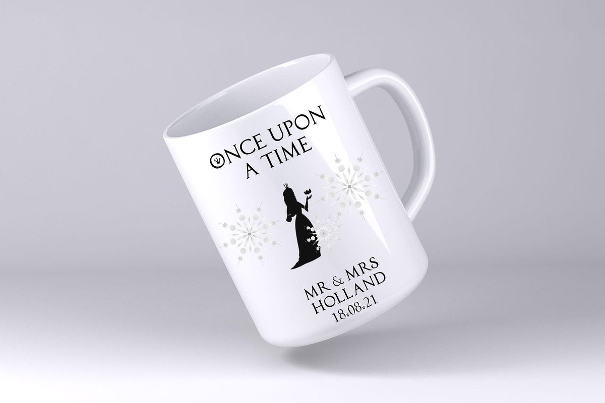 Ice Queen Snowflakes Wedding Mug Custom Personalised Personalized Name Mother's Day Mum's Kitchen Gift Mug Cup Coffee Tea Silhouette