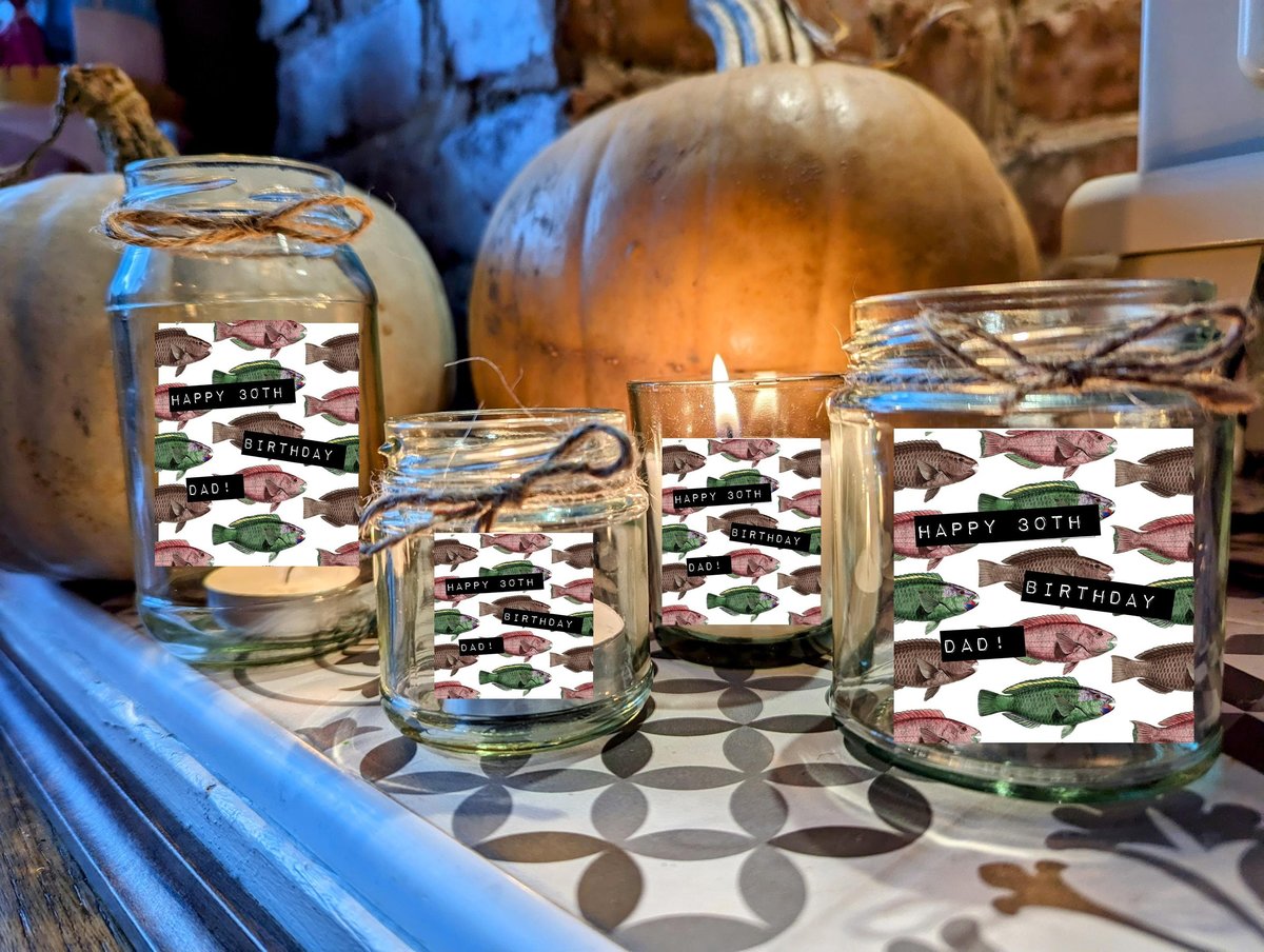 Fish Candle Fisherman Dad Gift Fishing Gift Father's Day Favors Favours Custom Personalised Personalized Small, Medium, Large, Wax Fill