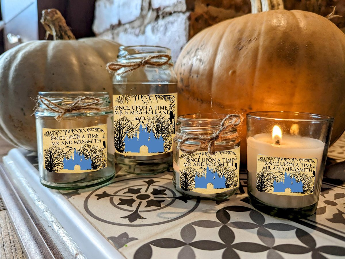 Fairytale Castle Woodland Candle Fairytale Candle Home Favors Favours Custom Personalised Personalized Small, Medium, Large, Wax Fill
