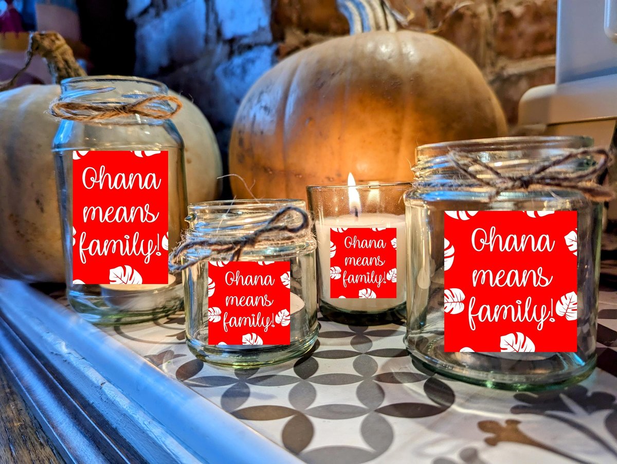 Ohana Candle Wedding Favours Favours Home Engagement Anniversary Family Gift Present Custom Personalised Small, Medium, Large, Wax Fill