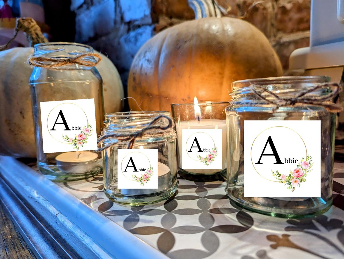 Floral Name Candle Quirky Candle Gift Present Favors Favours Custom Personalised Personalized Small, Medium, Large, Wax Fill Hen Do