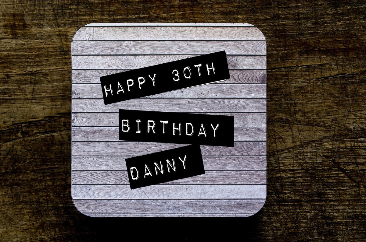 Rustic Wood Birthday Coaster Gift Presenet 80s 90s Themed 21st 30th 40th 50th 60th 70th Personalized Personalised Custom Present Gift For