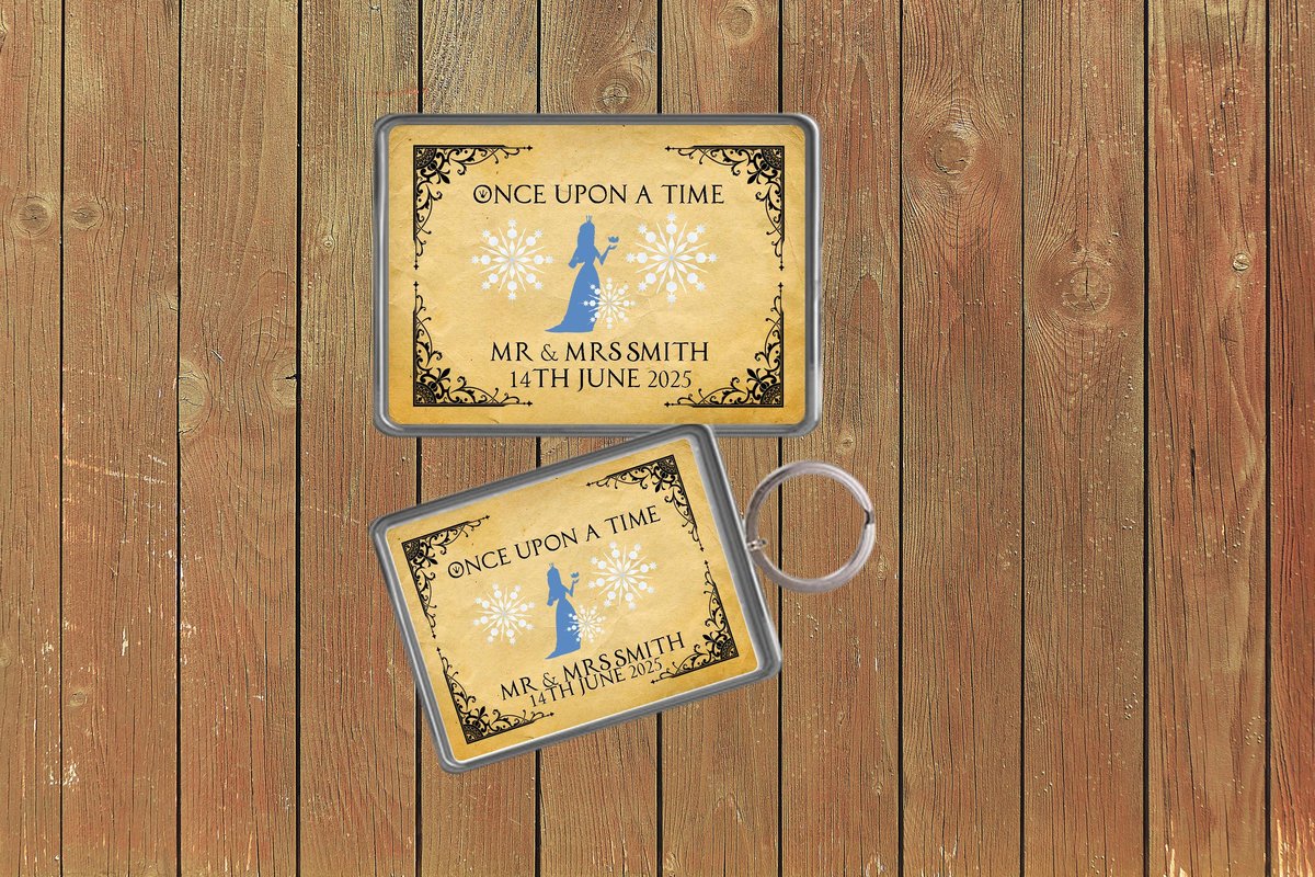 Snow Queen Ice Queen Wedding Keychain Keyring Magnets Favours Favors Personalized Personalised Custom Brithday Wedding Fairytale Ice Snow