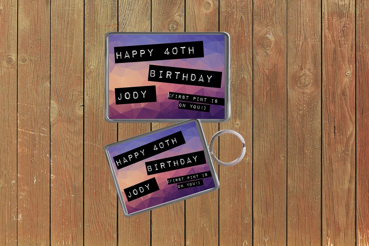 Geometric Birthday Keychain Keyring Magnets Favours Favors Personalized Personalised Custom Birthday Party Bag Gifts Big Birthday Gift