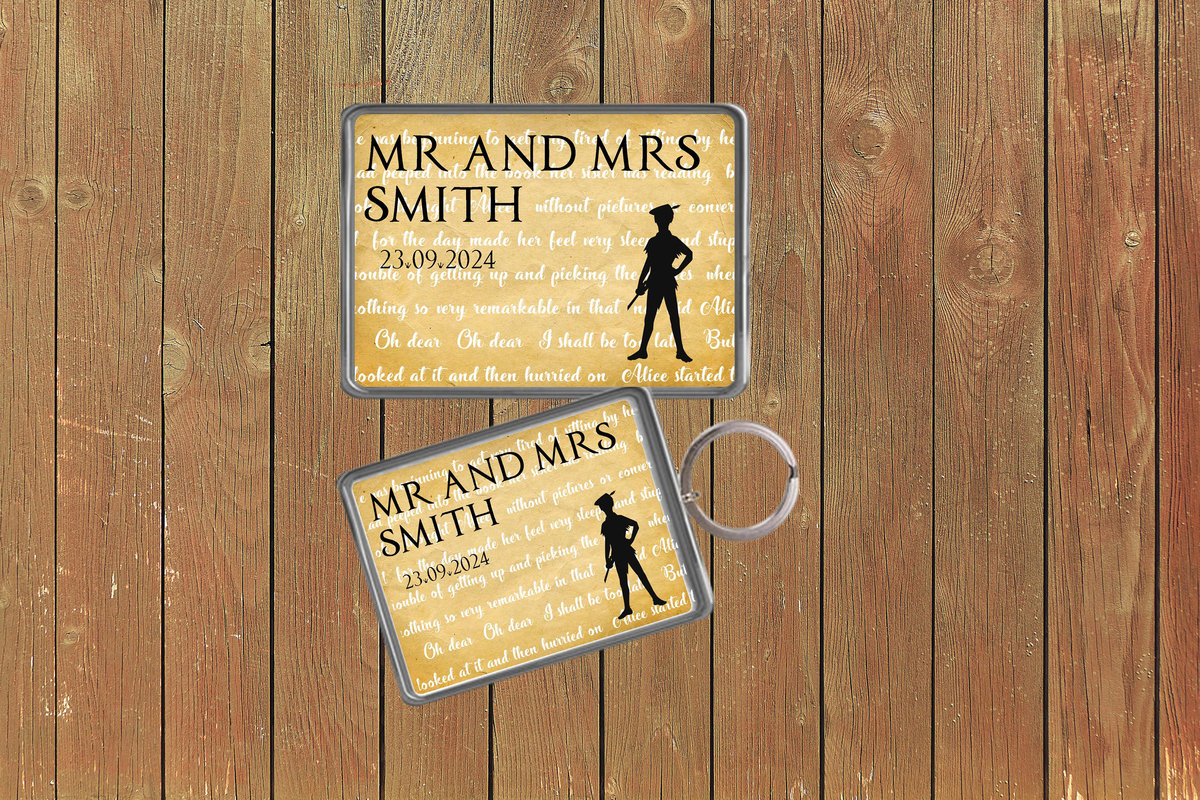 Peter Pan Fairytale Wedding Keychain Keyring Magnets Favours Favors Personalized Personalised Custom Brithday Fairytale Wedding Storybook
