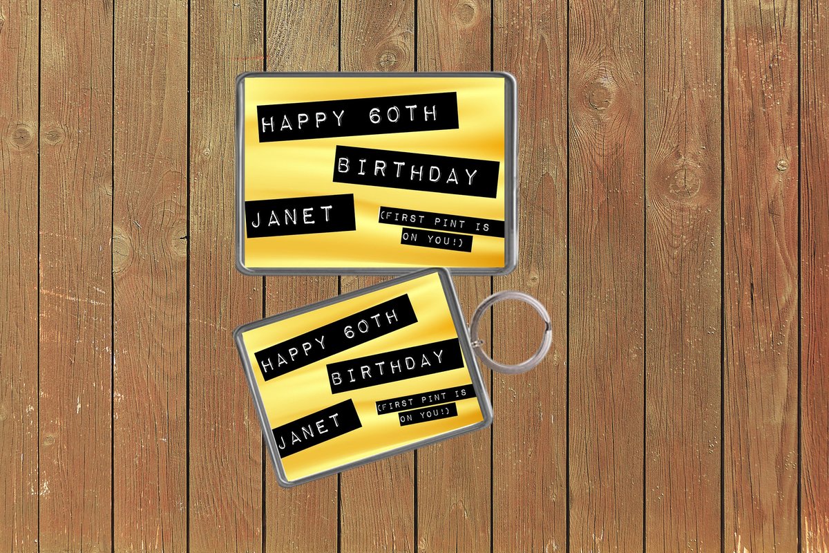 Gold Birthday Keychain Keyring Magnets Favours Favors Personalized Personalised Custom Birthday Party Bag Gifts Big Birthday Gift