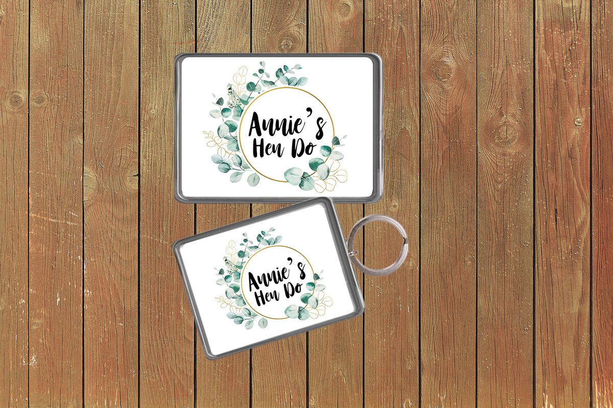 Flower Hen Do Keychain Keyring Magnets Favours Favors Personalized Personalised Custom Will you be my Bridesmaid, Maid of Honour,Bride Squad