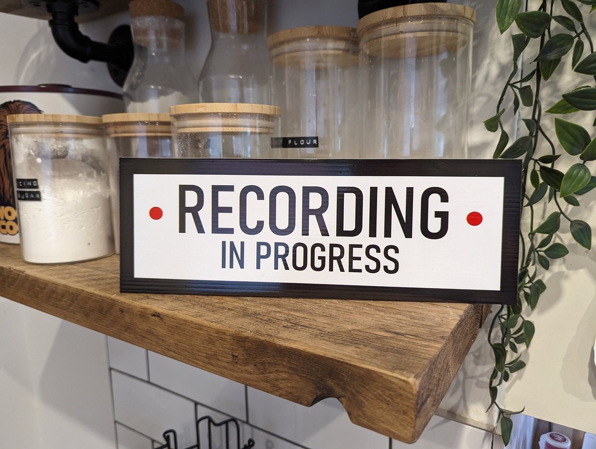 Recording in Process Sign Gift for Radio Presenters, Actors,Techies,Stage Manager,Singer,Band Member,Artist,Recording Booth Gift Idea Studio