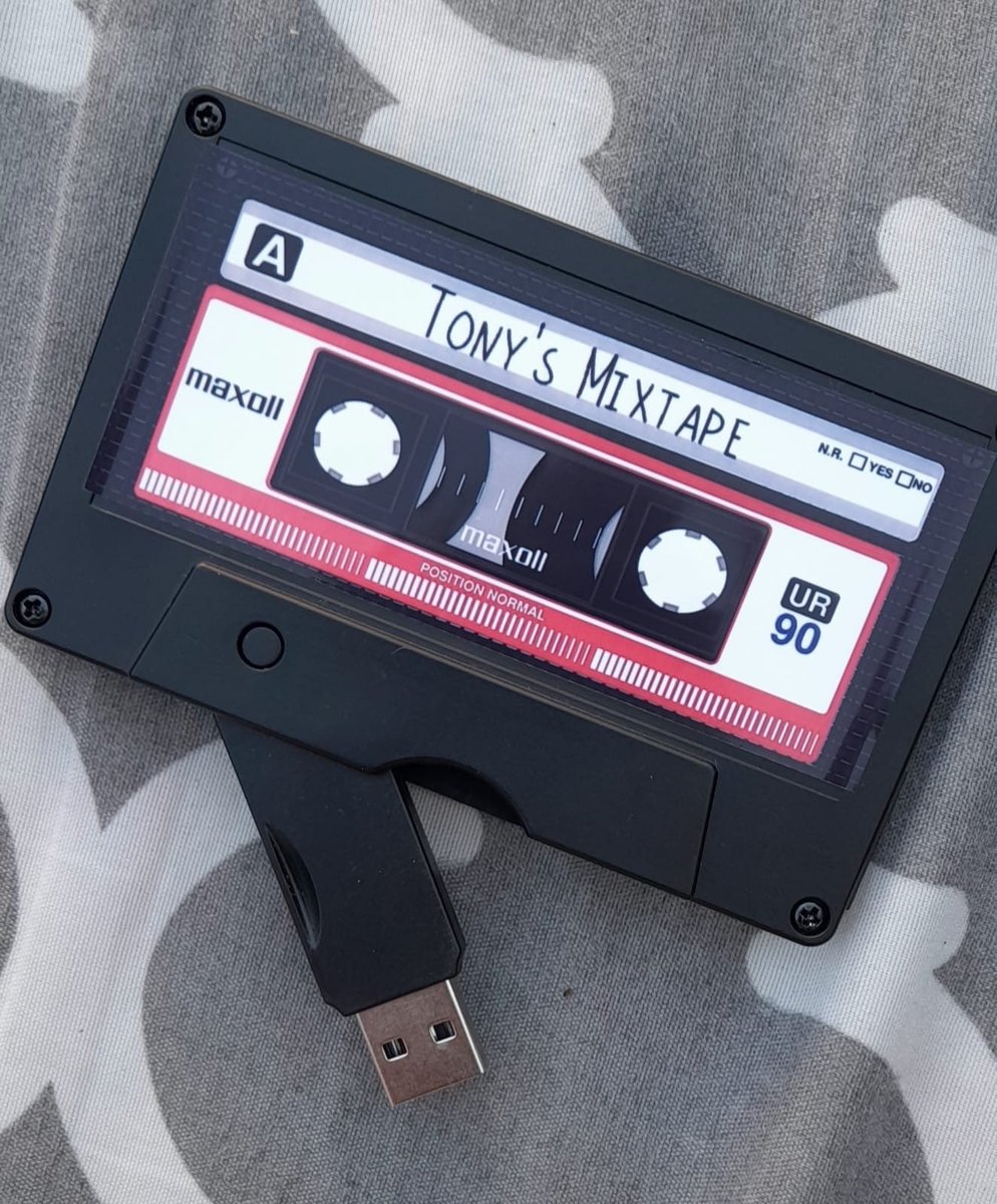 USB Cassette Tape Mix Tape Personalised Personalized Gift Perfect for Birthdays, Favors, Favours, Mother's Day,Father's Day, Music DJ Fan