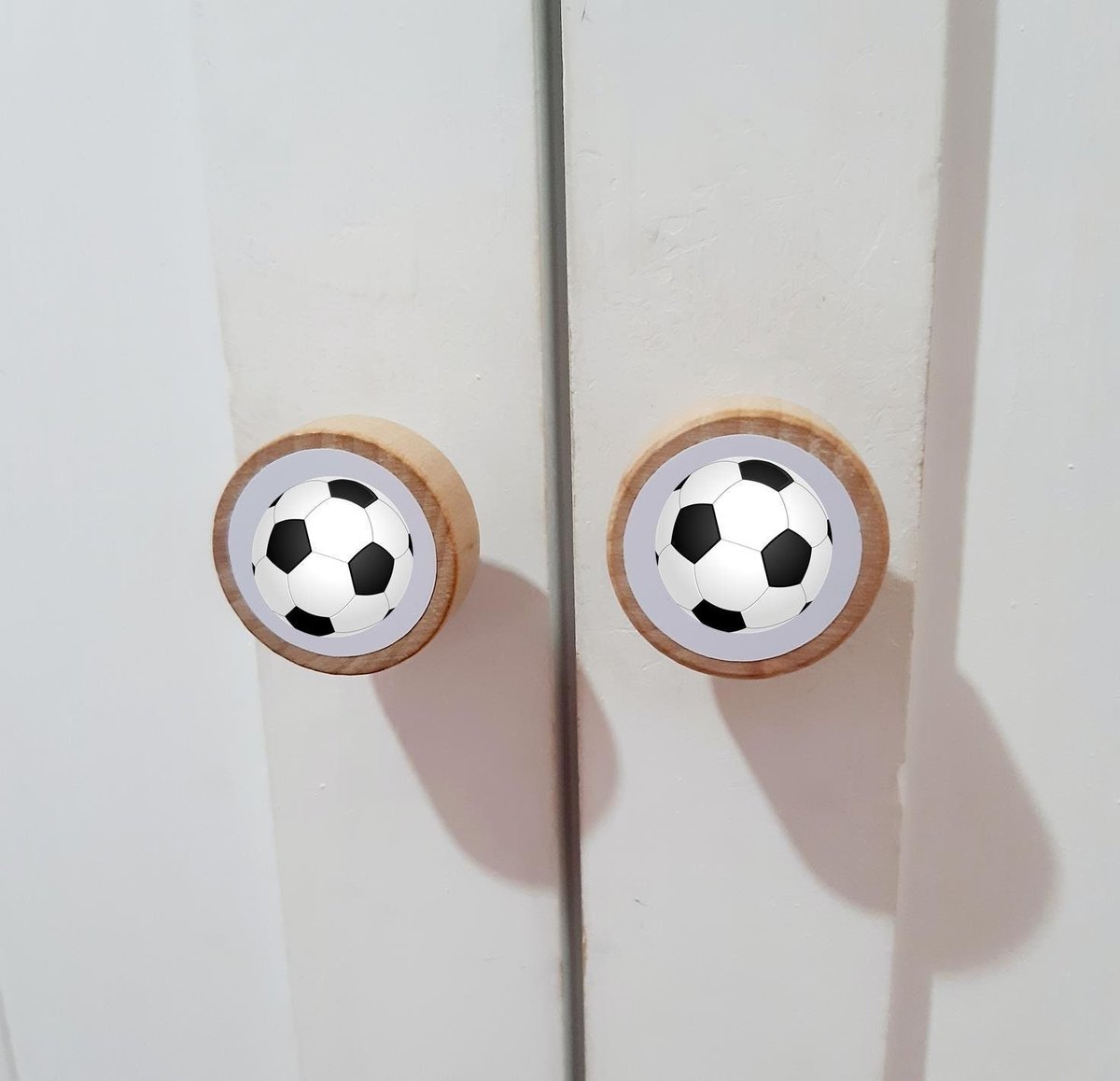 Football Wardrobe Handles Drawer Handles Knobs Perfect for Upcycling Wardrobe, Chest of Drawers,Door, Boys Bedroom Soccer World Cup Sports