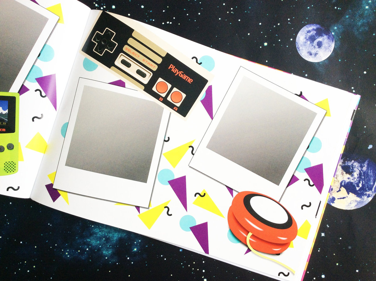 1990s Nineties Birthday Book Personalised Personalized Scrapbook,Notebook,Photo Album,Birthday,Memory Book,90's Gift,Mementos,Retro