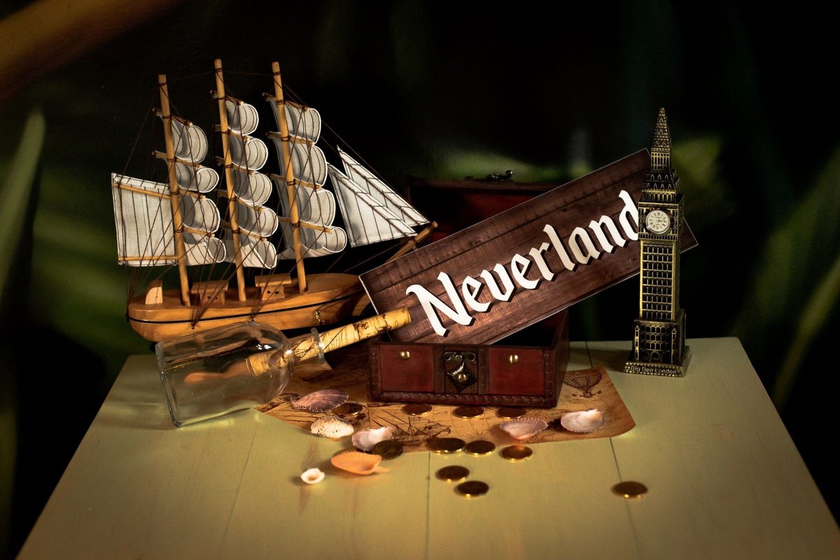 Peter Pan Neverland Sign Peter Pan Wedding Centrepiece Party Pirate Props Neverland Signage Wedding Signage Fairytale Weddings