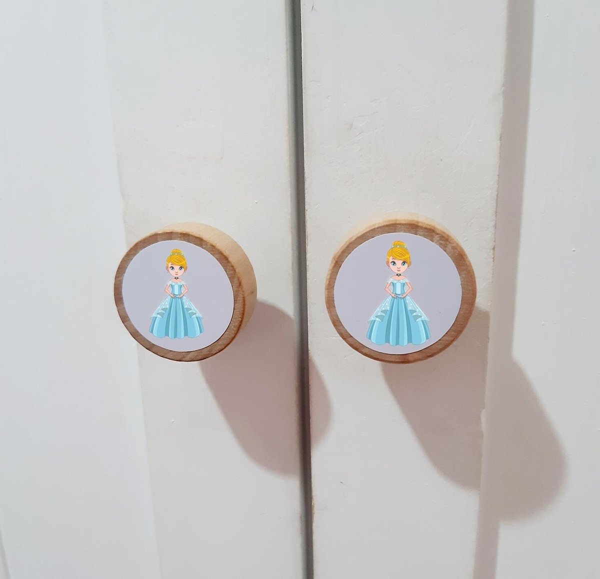 Princess Cinderella Handles Drawer Handles Knobs Perfect for Upcycling Wardrobe, Chest of Drawers, Princess Bedroom,Girls Room,Fairytale