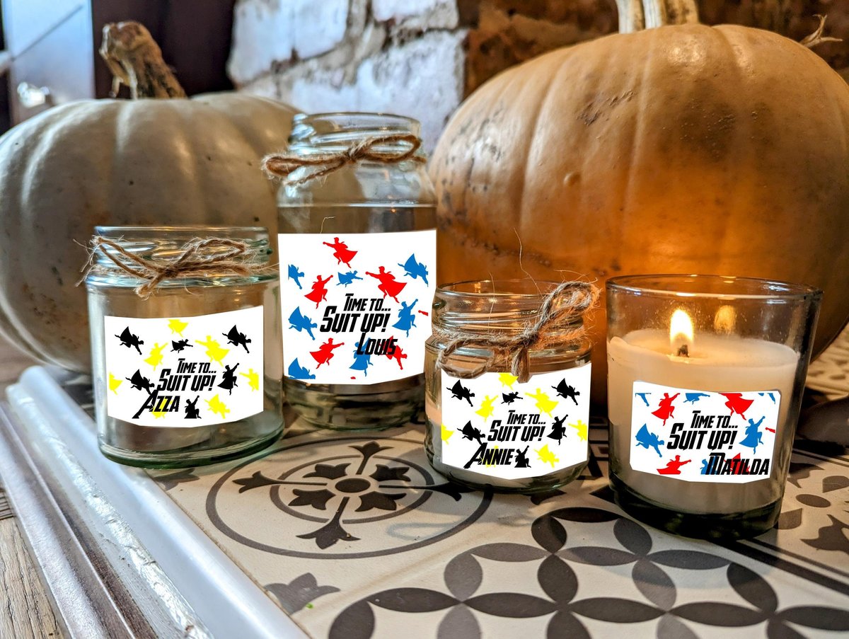Comic Book Flyers Superhero Wedding Engagement Anniversary Candle Gift Present Favors Favours Custom Personalised Small, Medium, Large, Wax