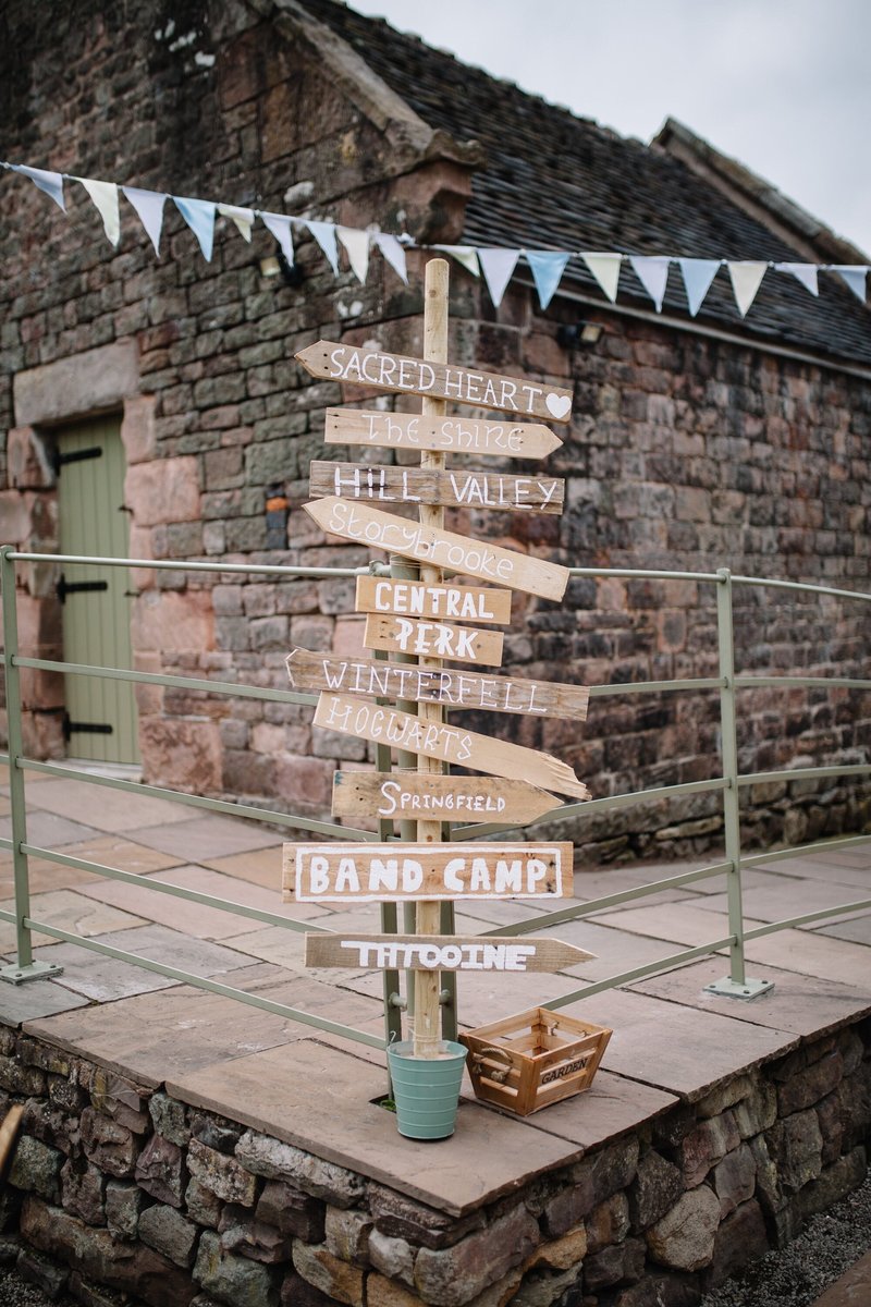 Wedding 'Lands Sign' Rustic Wooden Signage Perfect for Fairytale, Wizard, Film, TV Shows, Movie, Weddings Baby Shower Garden Sign