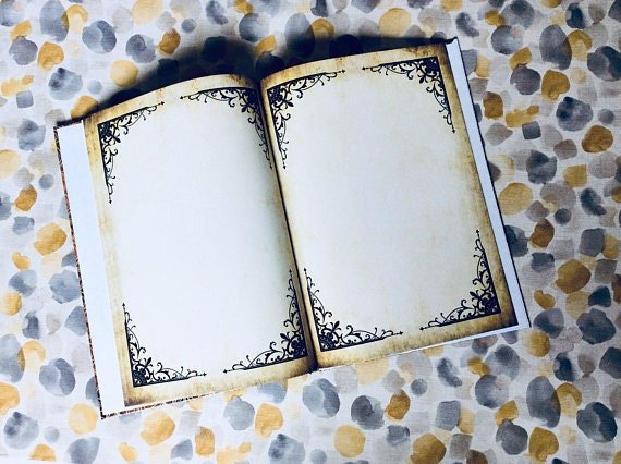 Sleeping Beauty Old Fashioned Vintage Wedding Guestbook Personalised Personalized Perfect for Vintage and Fairytale Weddings Scrapbook Album