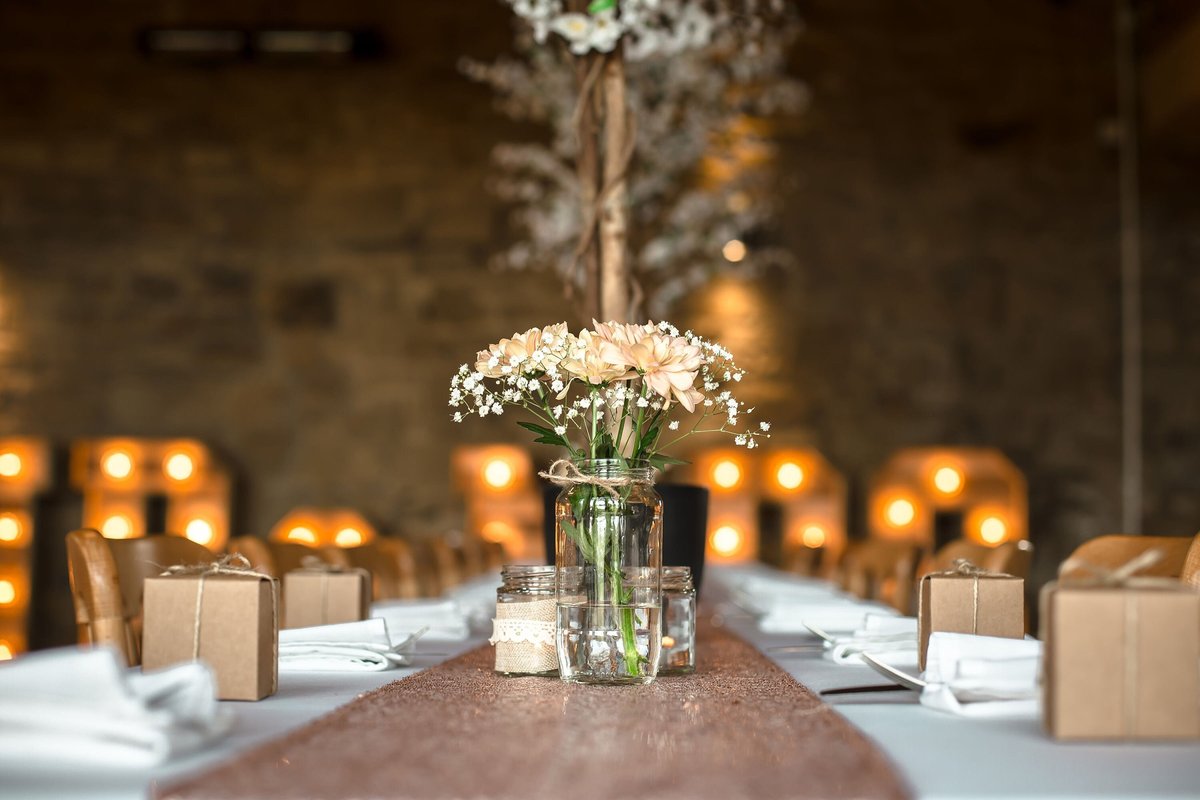 Wedding Jars Hessian Wrap Perfect for Flowers, Candles or Lights. Small, Medium & Large Jars Centrepiece Fairytale Rustic Boho Wedding