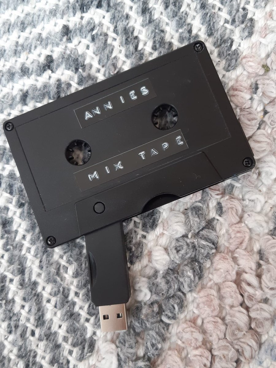 USB Cassette Tape Mix Tape Personalised Personalized Text Perfect for Birthdays, Favors, Favours, Mother's Day,Father's Day, Music DJ Fan