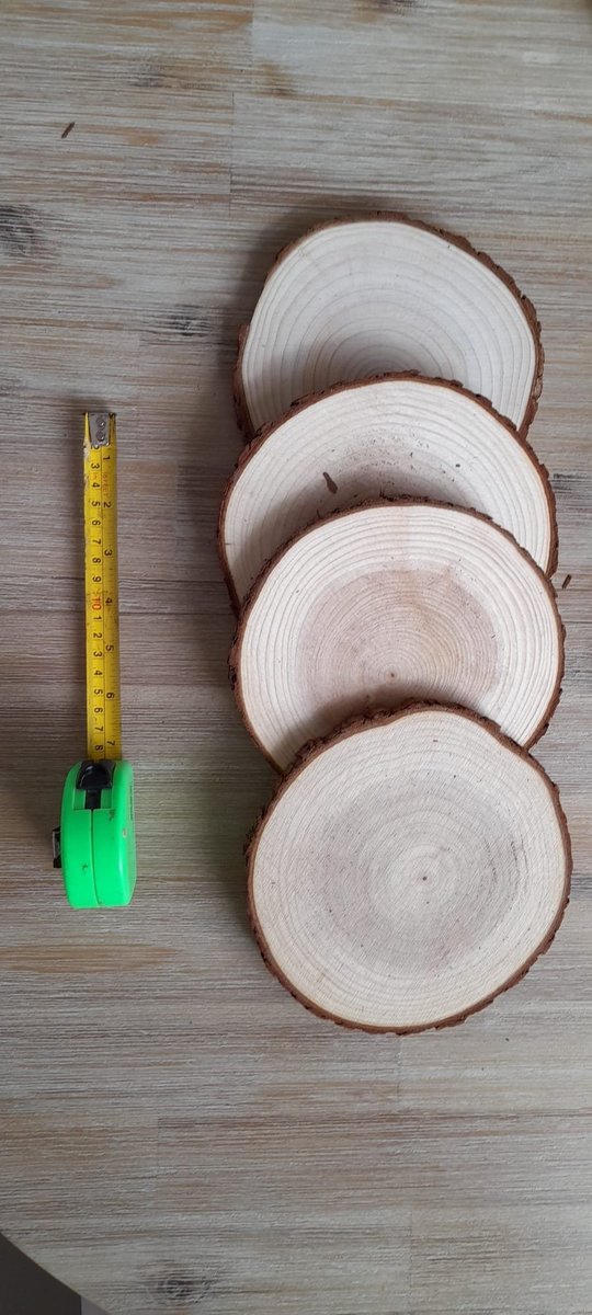 4 x Wedding Log Slices 19cm Perfect For Centrepieces, Flowers, Candles, Wedding Cake, Rustic, Vintage, Barn Wedding Flower FREE DELIVERY